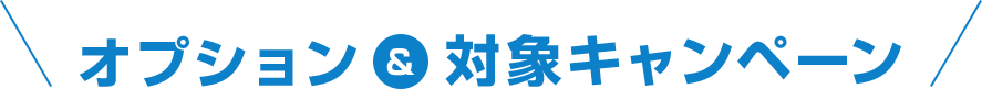 オプション＆対象キャンペーン