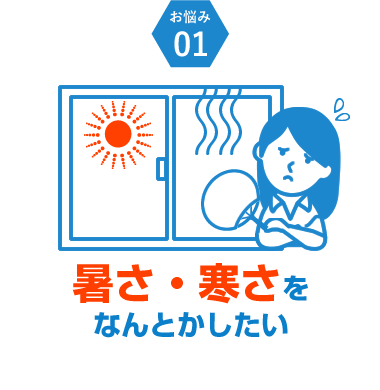 暑さ・寒さをなんとかしたい