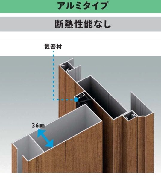 非断熱タイプ構造