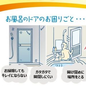 お掃除してもキレイにならない　ガタガタで開閉しにくい　開け閉めに場所を取る