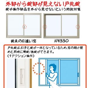 泥棒が侵入をあきらめる防犯性　侵入に手間取る窓