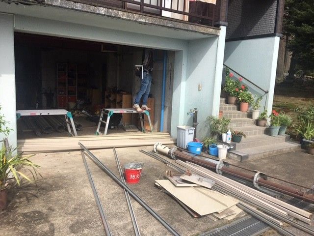 電動シャッター取替工事　in　小千谷市の施工事例