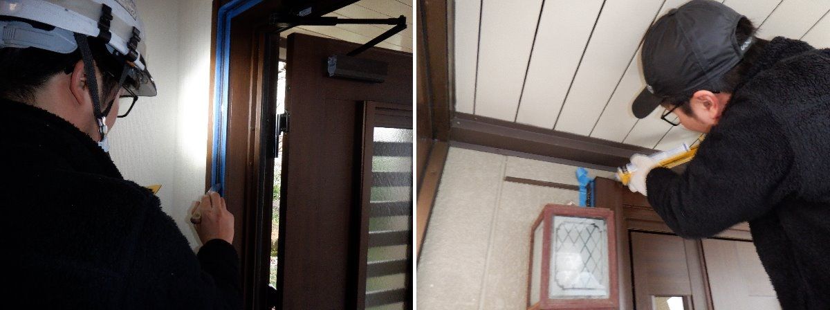 古くなった玄関ドア1Dayリフォーム in 加茂市の施工事例
