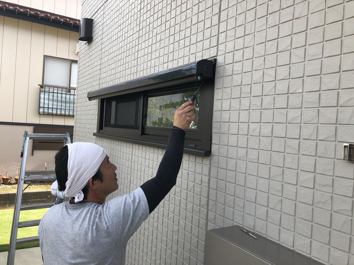 シェードで効果の高い遮熱を！ in 長岡市の施工事例