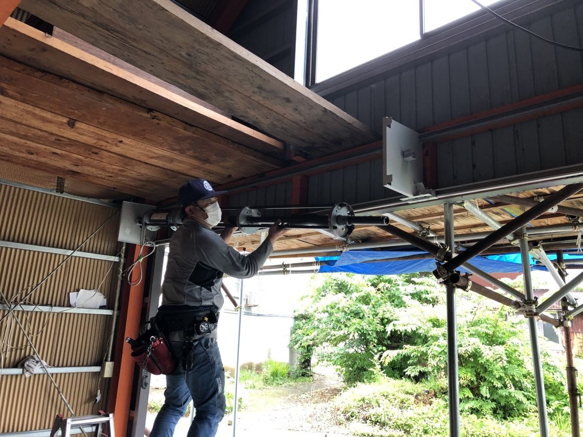 電動シャッターへ入替て開け閉め楽々 in 小千谷市の施工事例