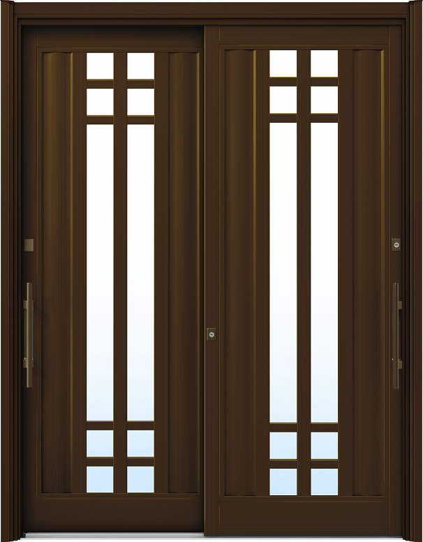 YKKAP玄関 リフォーム玄関ドア ドアリモ　 アウトセット片引込み戸　袖付　アルミ色　B03型 - 16