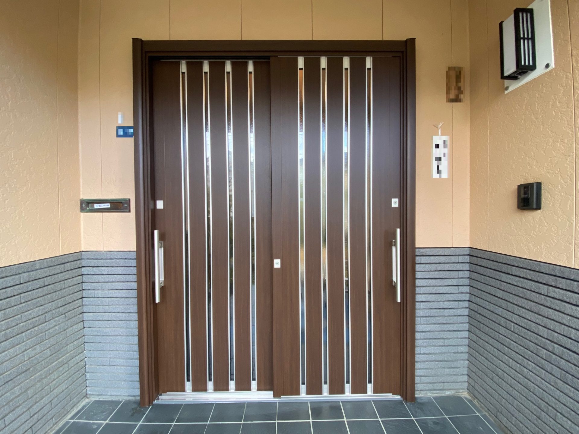 新潟市　玄関引戸デザインは無料シミュレーションで確認♪の施工事例