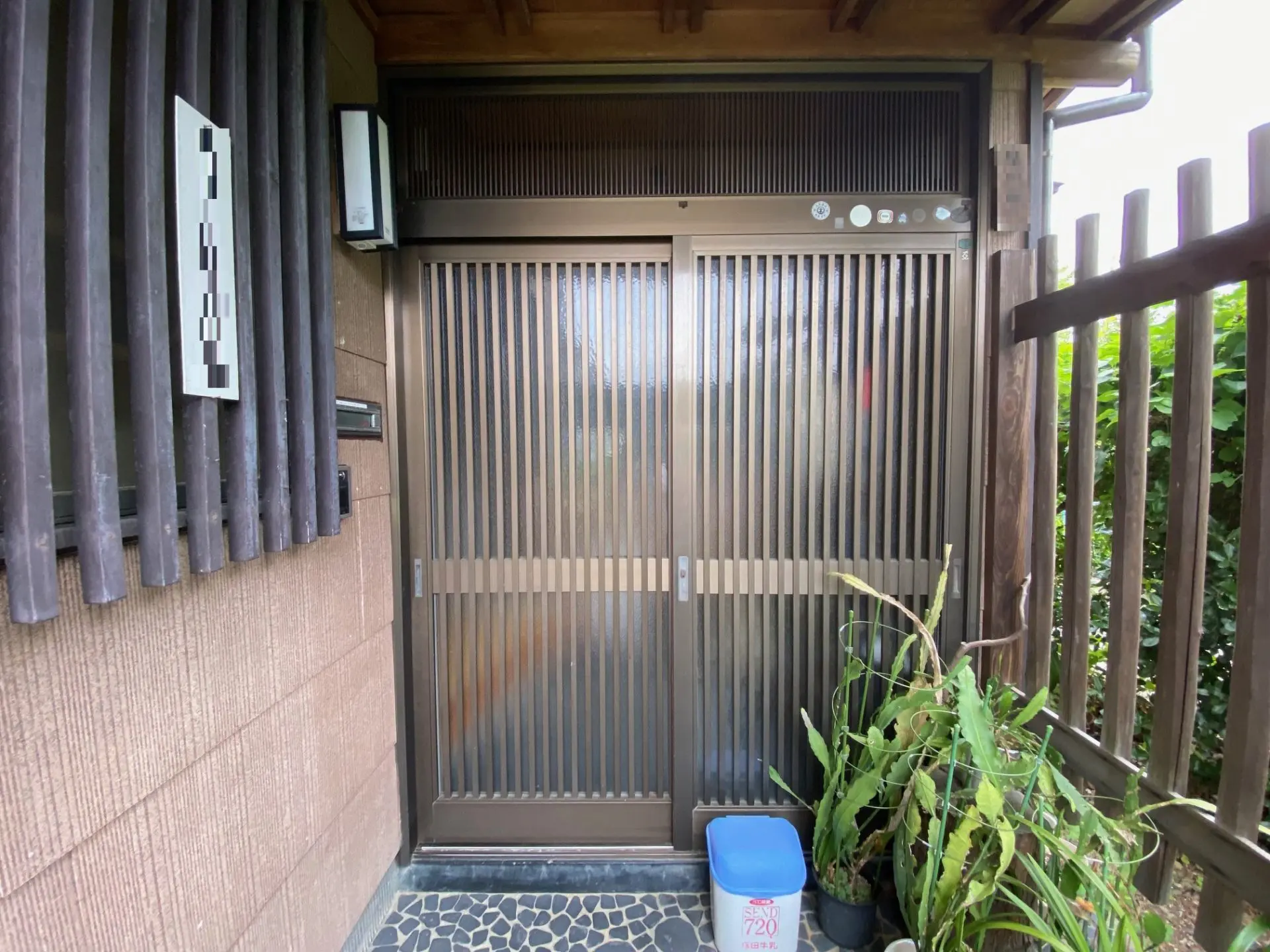 新潟市　玄関引戸のリフォームで断熱性を考えるの施工前