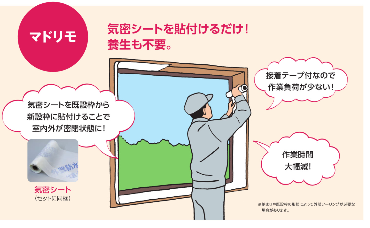 YKKAP窓のカバー工法