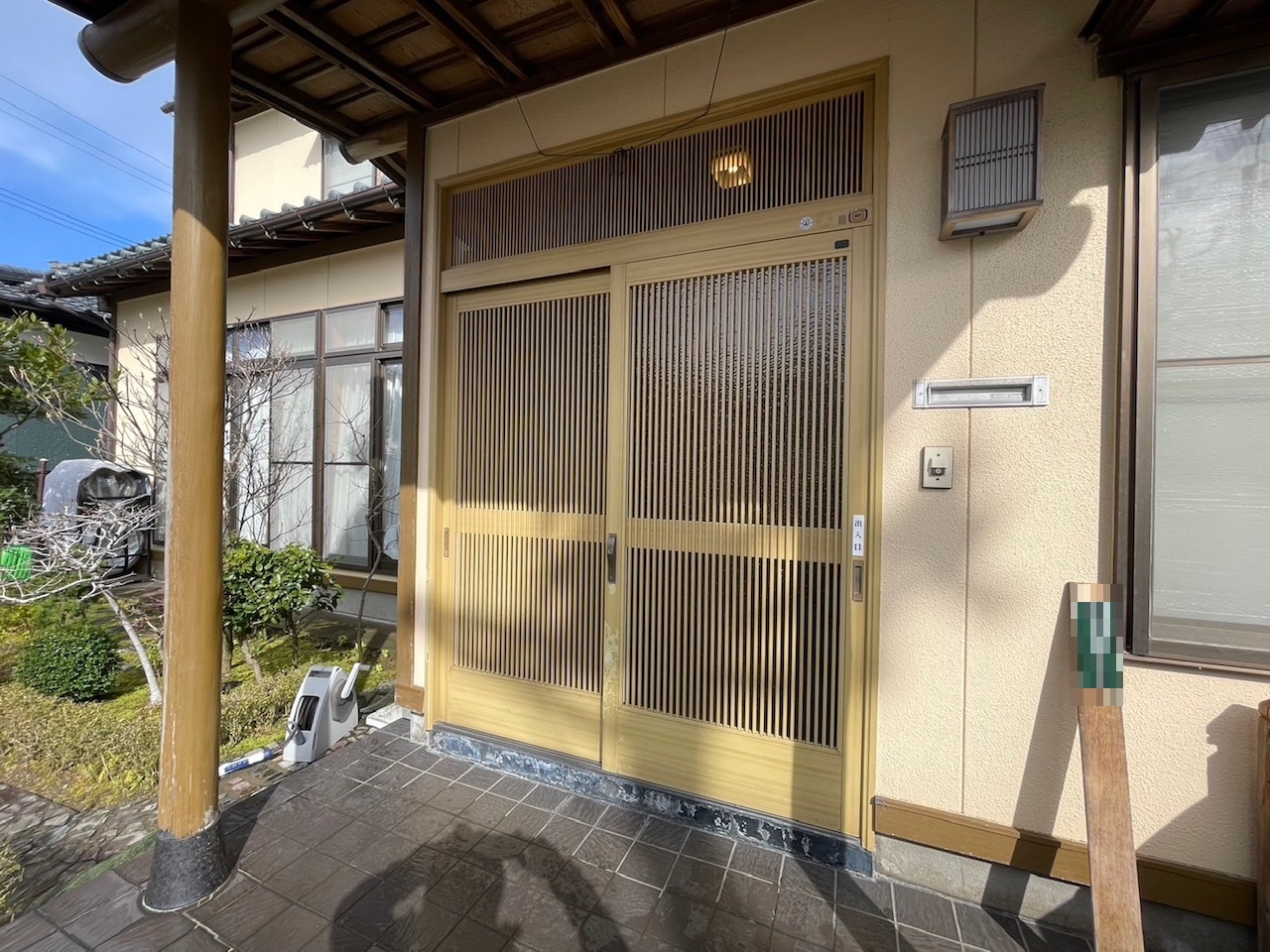 【新潟市の施工実例】YKKAPドアリモ　玄関引戸のリフォームで来客の方をお迎えの施工事例