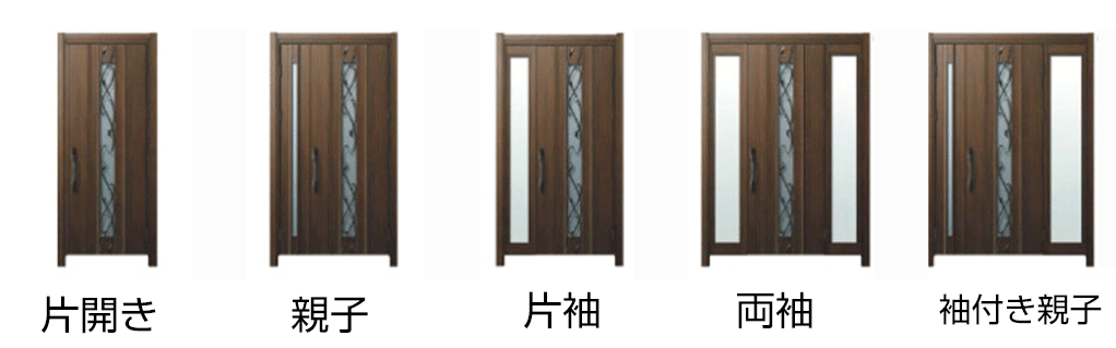 リフォーム用玄関ドアの枠タイプ