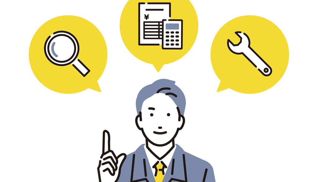 玄関引き戸の交換にかかる費用について説明する施工店スタッフ