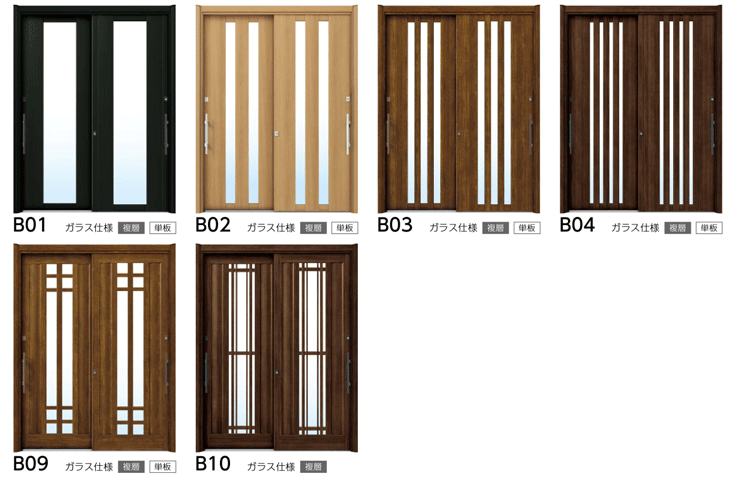 YKKAPドアリモ玄関引き戸-洋風ベーシックラインアップ