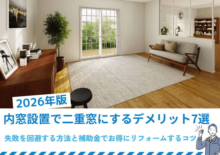 【2026年版】内窓設置で二重窓にするデメリット7選｜失敗を回避する方法と補助金でお得にリフォームするコツ