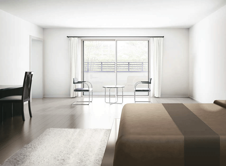 マンションの窓リフォームで内窓設置をして二重窓にした部屋